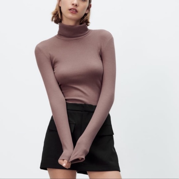 Zara Tops Zara Ribbed Turtle Neck Poshmark